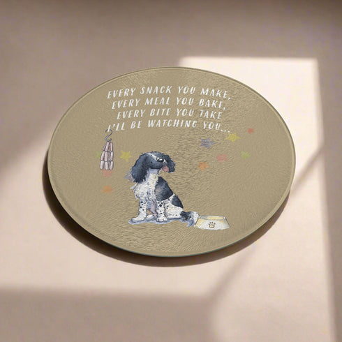 Springer Spaniel Black Trivet